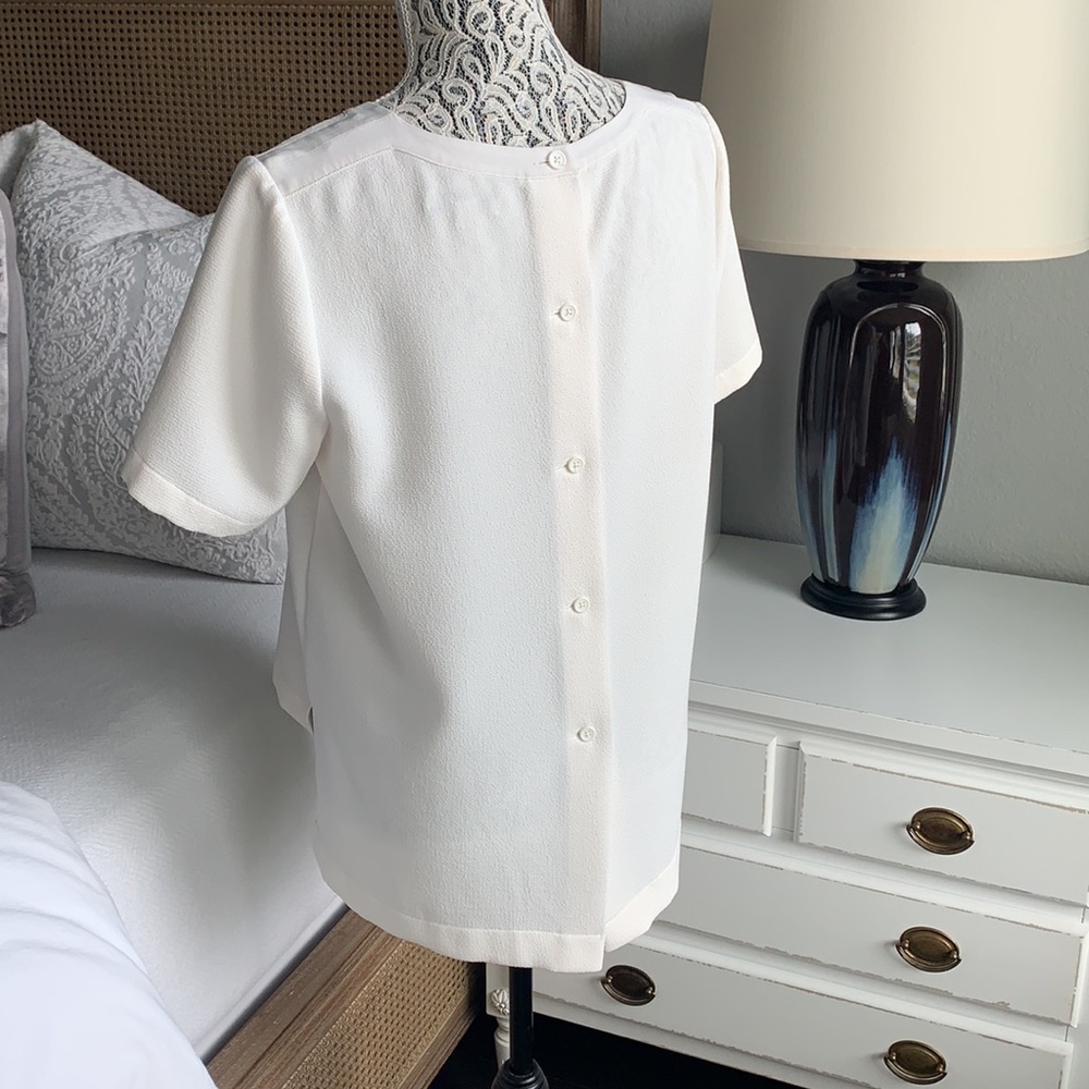 Madewell White Short Sleeve Pocket Tee - Picture 5 of 10